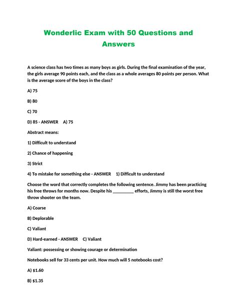 is the wonderlic test hard|wonderlic 50 question test answers.